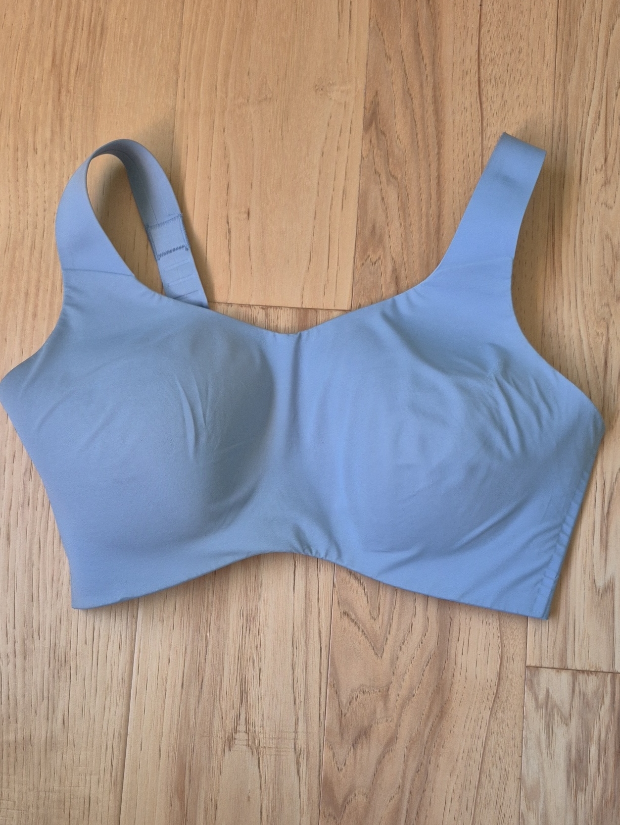 Knix Seamless Wireless Bra In Pale Blue